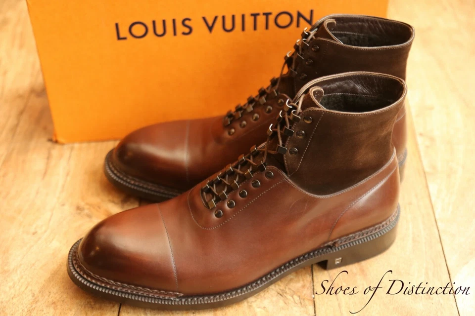 Louis Vuitton Kingdom Ankle Fur Lined Brown Leather Boots Shoes UK 7 US 8 £2000 - Image 2 of 4