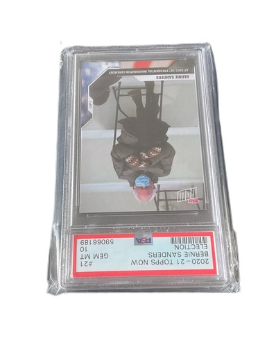 2020-21 Topps Now Election #21 Bernie Sanders PSA 10 GEM MINT - Picture 9 of 24