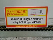 Accurail #81461 Burlington Norhtern 3-Bay ACF Hopper #453094