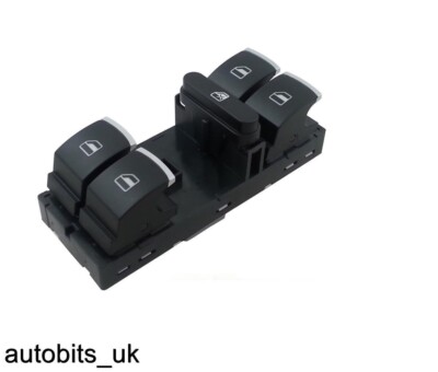 Master Window Switch For VW Golf MK5 MK6 Passat B6 Tiguan Scirocco Eos Chrome