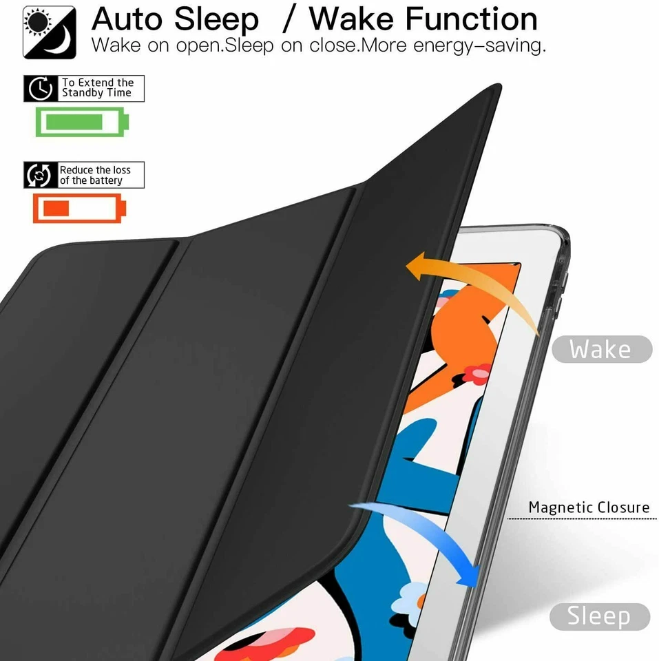 Case For iPad 10.9" A16 11th 10th Generation 10.2 Air M2 M3 /M4 Pro Smart Cover - Image 2 of 4
