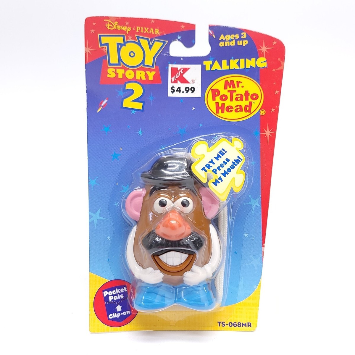 Toy Story 2 Talking Mr Potato Head Pocket Pal Clip On TS-068MR