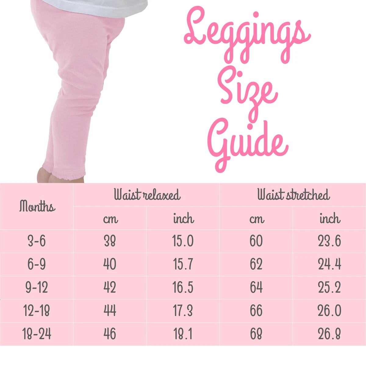 Infant Toddler Baby Girls Leggings Pants Bundle Multibuy Multipack Cotton  Rich