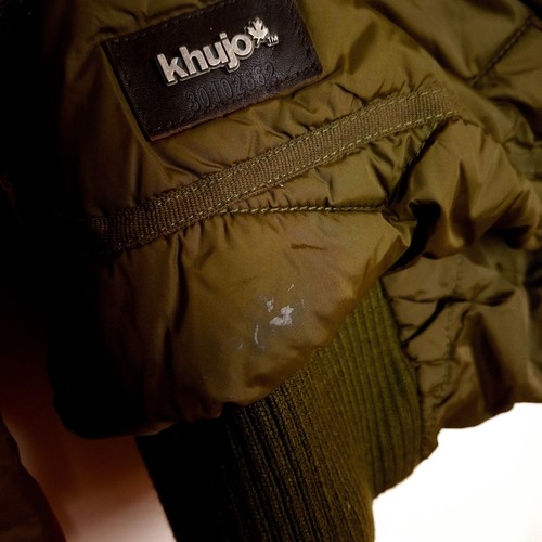 KHUJO Women's Puffer Jacket Size XL Insulated Olive Green Faux Fur Quilted - Picture 6 of 10