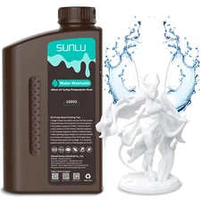 SUNLU Water Washable 3D Printer Resin Easy to Clean High Precision 3D Resins 1KG
