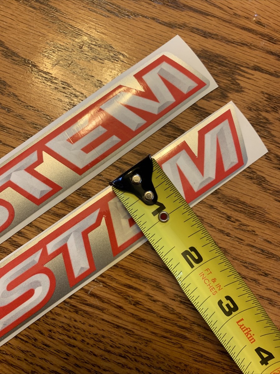 Yamaha Snowmobile Trailing Arm ProAction RED / Silver DECALS ONLY