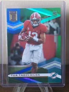 2020 Panini Donruss Elite Green #101 Tua Tagovailoa RC ROOKIE CARD Dolphins