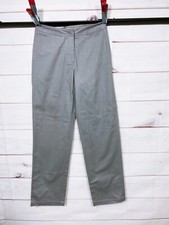 Liz Claiborne Liz Sport Womens Audra Pants Sz 6 Stretch Gray Flat Front Pockets