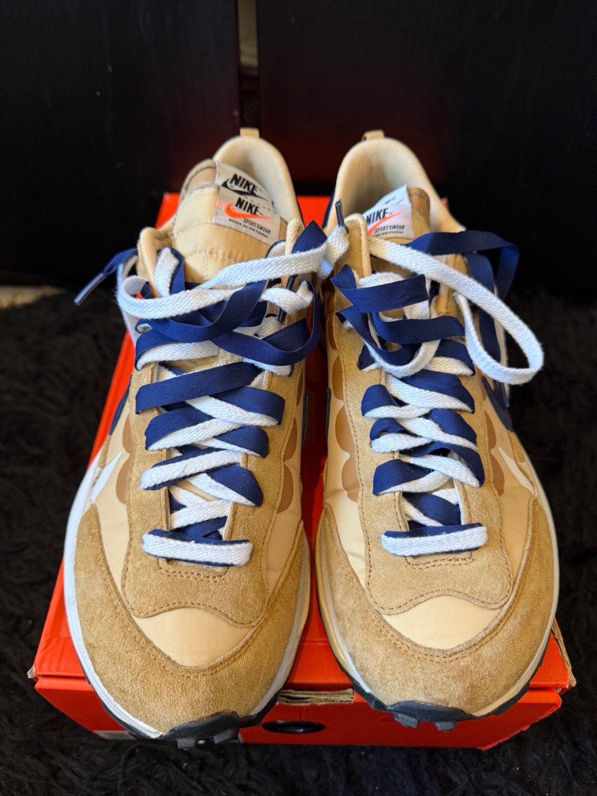 SACAI X NIKE Nike x Sacai Vaporwaffle 100% autentiche sesamo taglia 10 5 UK