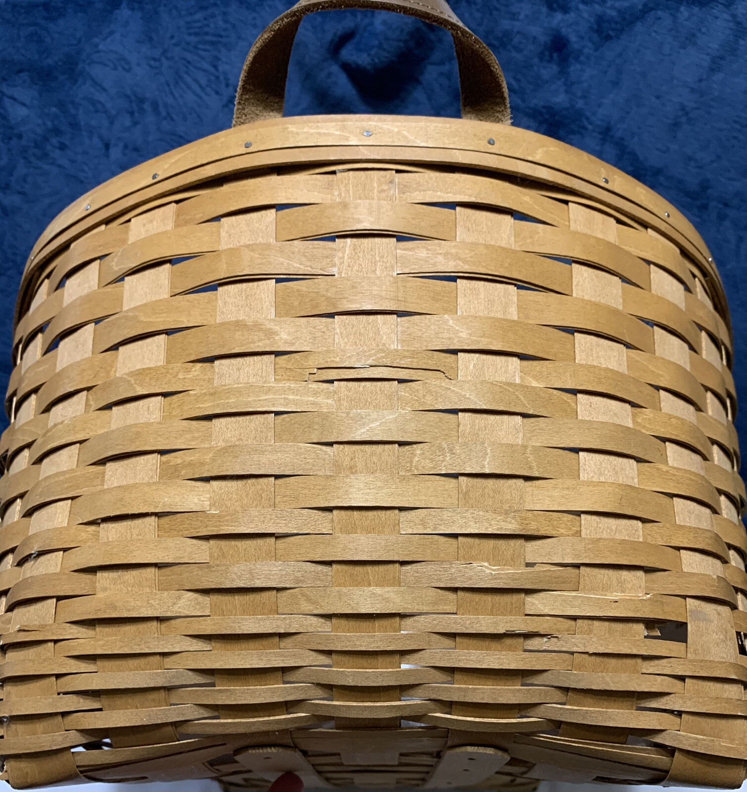Longaberger 2011 Blanket Basket With Protector Used Condition eBay