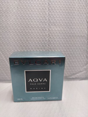 BVLGARI AQUA MARINE by Bvlgari EDT SPRAY 3.4 OZ FOR MEN FACTORY SEALED NIB REAR