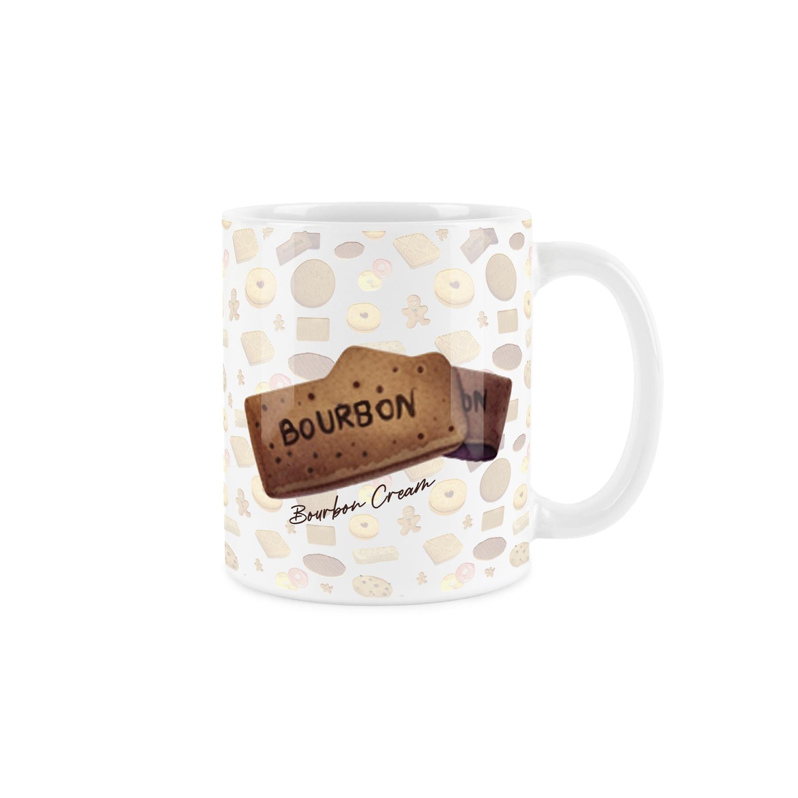 Bourbon Mug - Novelty Foodies Gifts - Ceramic Tea/Coffee White Cup