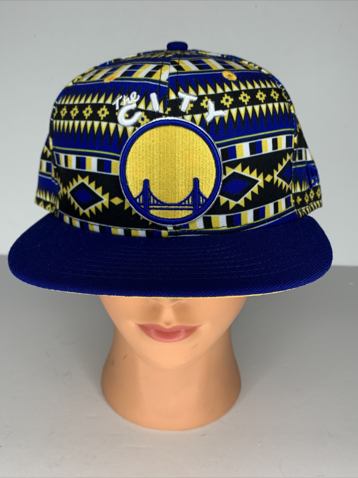 New Era Men's NBA Gs Warriors 3930 Stretch Fit 'The Bay' Hats