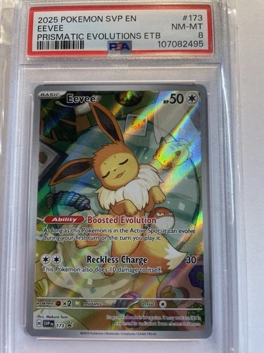 Pokémon Eevee Holo Promo SVP Scarlet & Violet 173 PSA 8