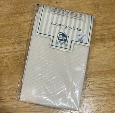 Columbine Cody Home Collection Corded Standard Pillow Sham Natural