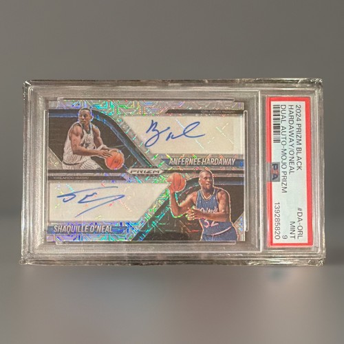 2024 Prizm Black Penny Hardaway Shaquille O’Neal Dual Auto Mojo PSA 9 #7/25