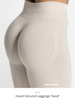 Teveo Acid Scrunch Leggins Hellgrau Gr. XS