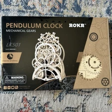 Rokr Mechanical Gears 3D Puzzle Pendulum Clock - LK501