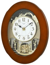 Rhythm Clocks Grand Essence Musical Animated Wall Clock 4MH449WU06