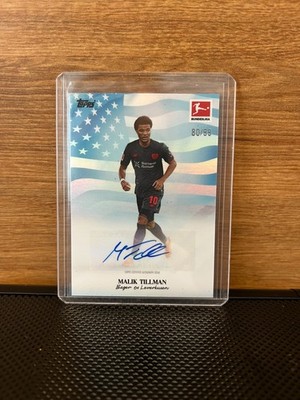 Malik Tillman Topps Bundesliga International Stars Auto Bayer Leverkusen