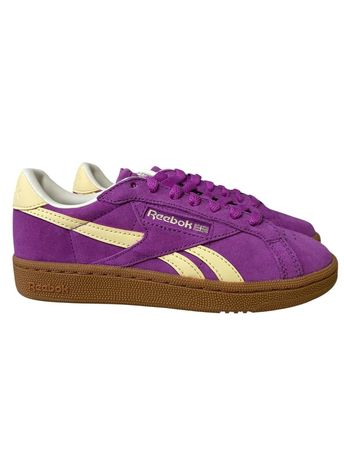 Reebok Women Sneaker Club C Grounds UK 100220814 Tennis Purple Chalk Size 7 M