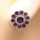 World Class 3.00ctw Rhodolite Garnet 925 Sterling Silver Stud Earrings — photo 1