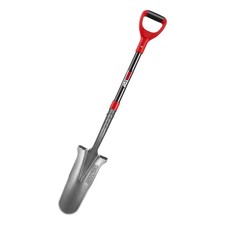 Hantop Drain Spade Digging Garden Shovel, 44 inches 7x2x44 inches, Red