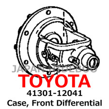 Newtoyota Genuine Scion Celica Corolla Case Front Differential 41301-12041