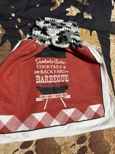 Barbecue Crochet Top Hanging Kitchen Towels Set Of 2