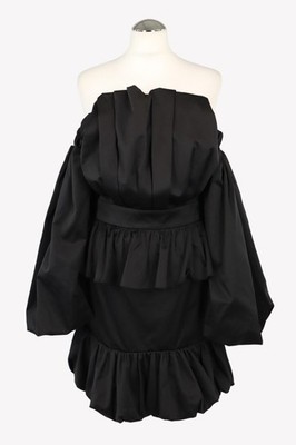 Karl Lagerfeld Damen Kleid Gr. 38 Schwarz Kleid Minikleid Dress