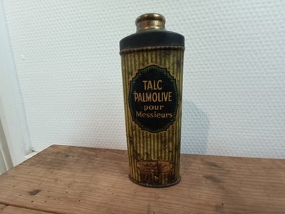 Alte Werbedose ''Talc Palmolive für Herren'' Gebrauchsspuren