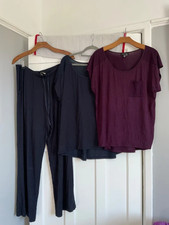 Carole Hochman midnight 3 piece pyjamas set Large