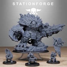 Orkaz Grand Nutta V3 Station Forge UNPAINTED 32mm Scale Miniature