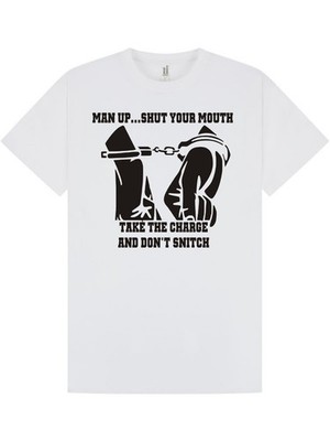 MAN UP T-Shirt / Tee / Kray Twins / Fighting / Prison / Skinhead / Cuffs / S-XXL