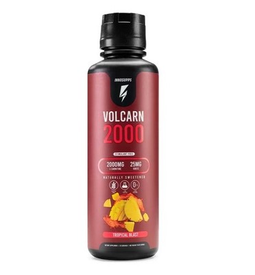 Inno Supps Volcarn 2000-Liquid L-Carnitine for Energy, Focus Tropical Blast 16oz