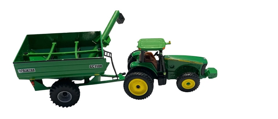 Ertl John Deere Metal Frontier Grain Cart GC1108 & 8520 Tractor 4", Pre-owned - Image 2 of 4