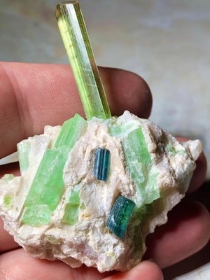 Wow Rare Huge Translucent Tourmaline Crystal Natural Raw Rough Cluster Specimen