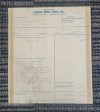 Rare Original 1975 Tr-6 Triumph Msrp British Leyland Window Sticker 5614.95