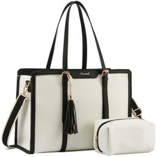Laptop Tote Bag for Women,Canvas Work Bag, Waterproof Business Teacher Bag,La...