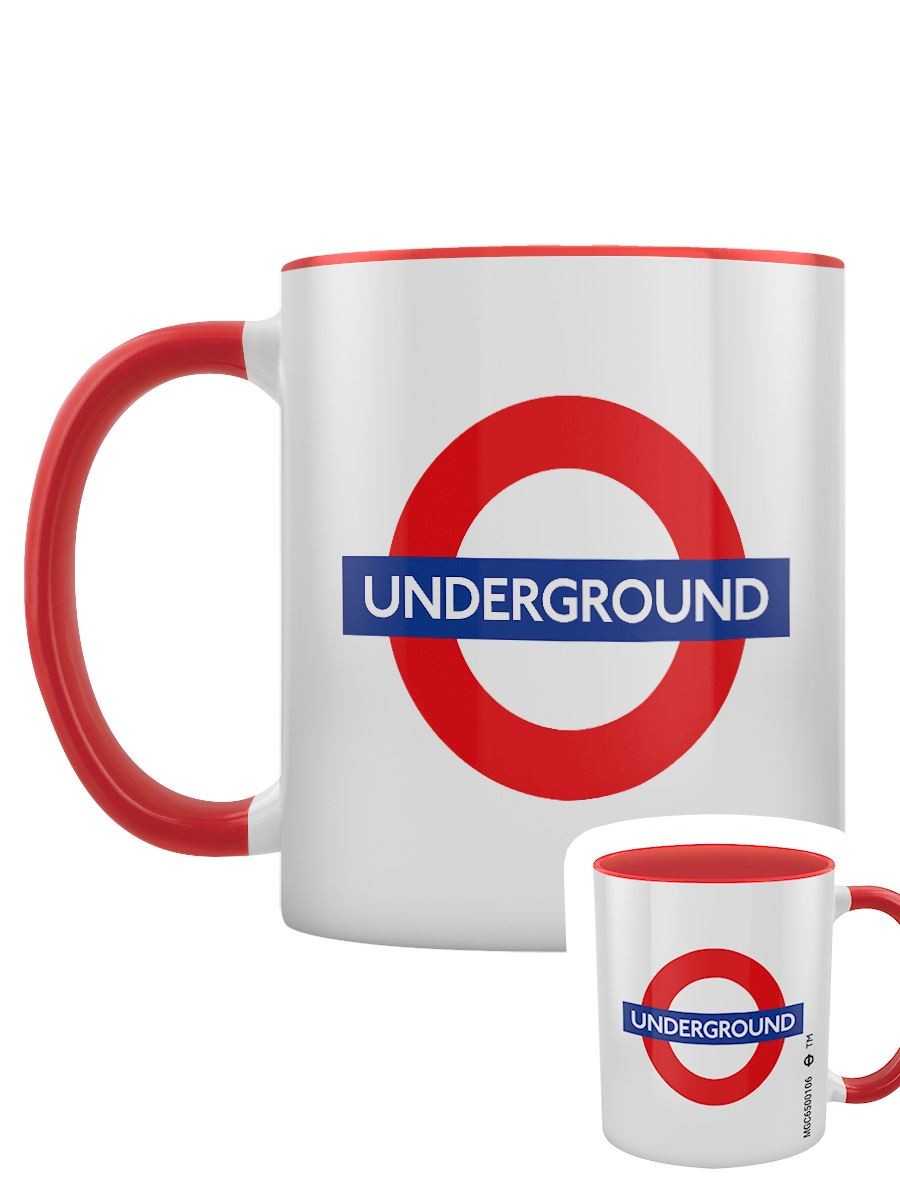 TFL (Underground) Red Inner 2-Tone Mug