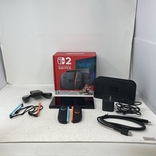 Nintendo Switch 2 System Handheld Console Black 256GB w/ Controllers *Read*