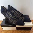 Valerie Stevens women’s  high heels navy blue size 9 1/2 B  — photo 1