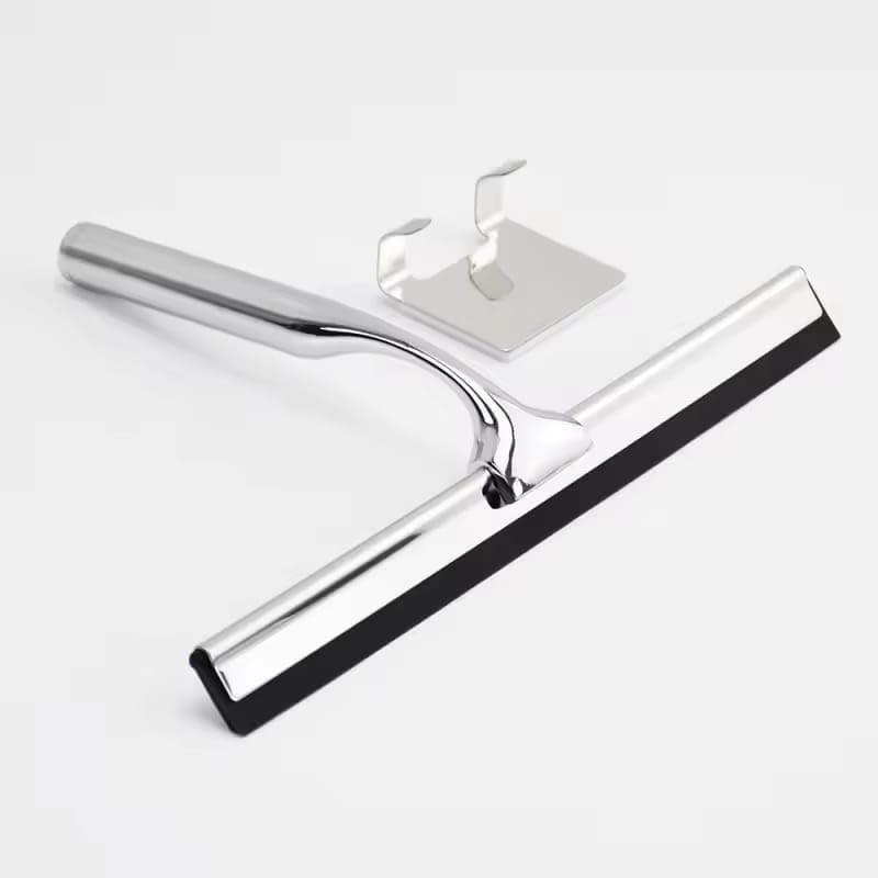 Shower Squeegee for Glass Doors, Stainless Steel Squeegee for Shower Glass