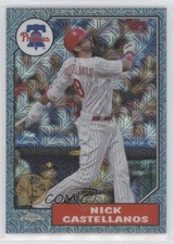 2022 Update 1987 Topps Chrome Silver Pack Series Mojo Blue Nick Castellanos pi4