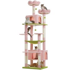 Image of PAWZ Road Large Cat Tree Tower with Big Condo Hammock Scratching Posts and Pads