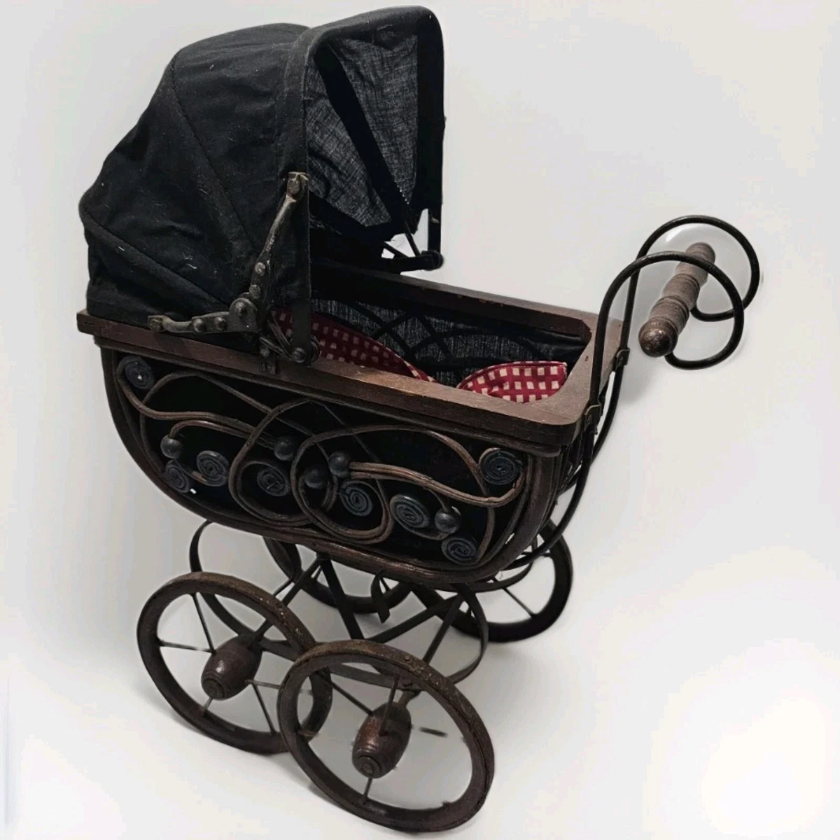 Babypuppen-Puppenwagen aus Holz Kinderwagen, Antik online kaufen | eBay.de