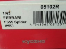 Kyosho 1/43 Ferrari F355 Spider Red Age14+