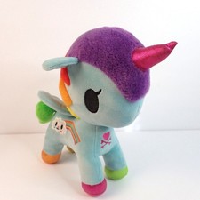 Aurora Tokidoki Rainbow Blue Pixie Cloud Unicorn Pegasus Plush Toy Unicorno 10"