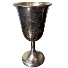Vintage Watrous Sterling Silver Hollowware Goblet Chalice 4 oz Light PP56 Stamp