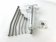 Parrots Macaws Hawks Hand Feeding Kit - 6Pc Curve Crop Needles & 1Pc Syringe